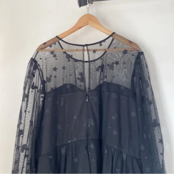 NWT Torrid 30 Mickey Stars Tulle Illusion Skater Dress - Picture 9 of 11